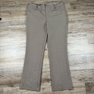 Apt 9 Dress Pants Bootcut Mid Rise Tummy Control Brown Plaid Career size 12